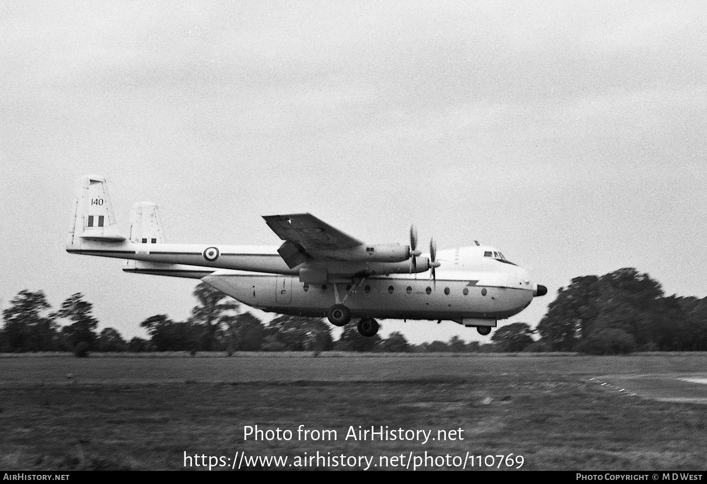 Aircraft Photo of XR140 | Armstrong Whitworth AW-660 Argosy E.1 | UK - Air Force | AirHistory.net #110769