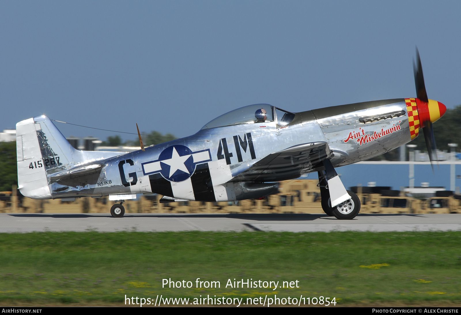 Aircraft Photo of N51KB / 415267 | North American P-51D Mustang | USA - Air Force | AirHistory.net #110854