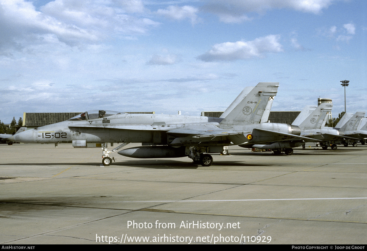 Aircraft Photo of C15-15 | McDonnell Douglas EF-18A Hornet | Spain - Air Force | AirHistory.net #110929