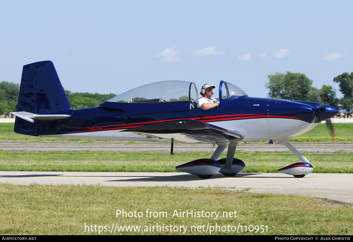 Aircraft Photo of N800KE | Van's RV-8A | AirHistory.net #110951