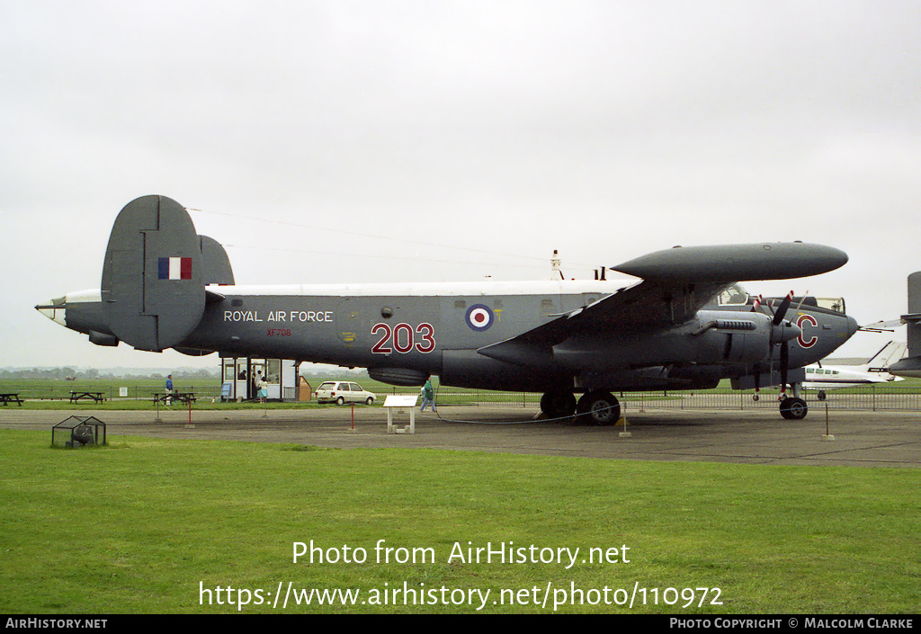 Aircraft Photo of XF708 | Avro 716 Shackleton MR3/3 | UK - Air Force | AirHistory.net #110972