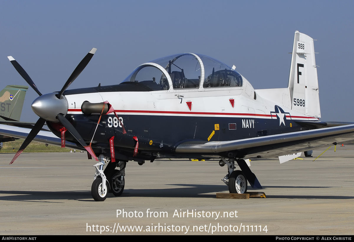 Aircraft Photo of 165988 | Raytheon T-6A Texan II | USA - Navy | AirHistory.net #111114