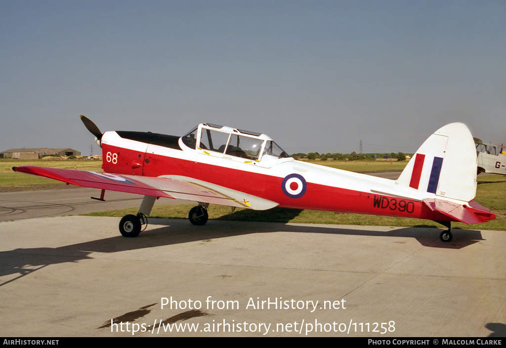 Aircraft Photo of G-BWNK / WD390 | De Havilland DHC-1 Chipmunk Mk22 | UK - Air Force | AirHistory.net #111258