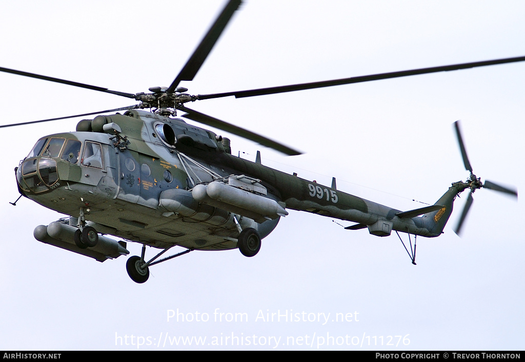 Aircraft Photo of 9915 | Mil Mi-171Sh | Czechia - Air Force | AirHistory.net #111276