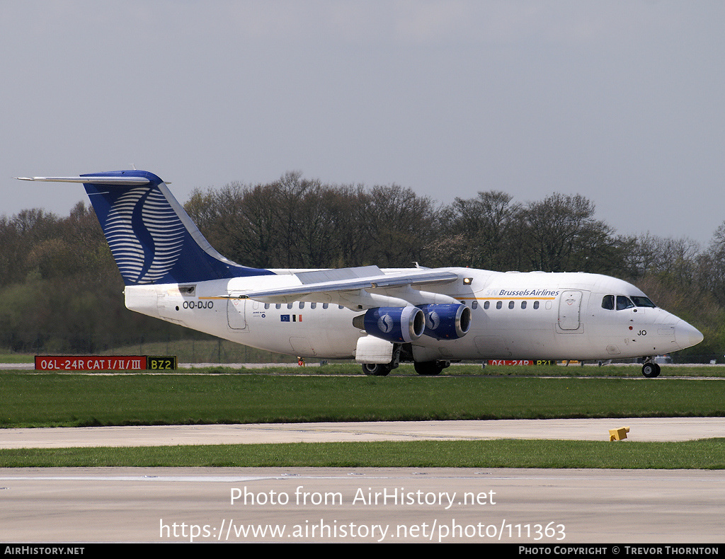 Aircraft Photo of OO-DJO | British Aerospace Avro 146-RJ85 | SN Brussels Airlines | AirHistory.net #111363