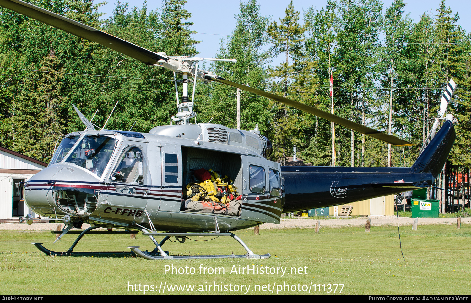 Aircraft Photo of C-FFHB | Bell 205A-1 | Mustang Helicopters | AirHistory.net #111377