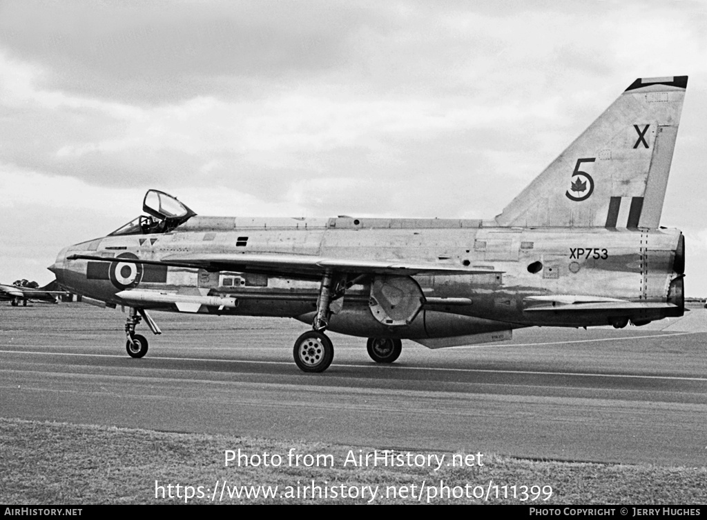 Aircraft Photo of XP753 | English Electric Lightning F3 | UK - Air Force | AirHistory.net #111399