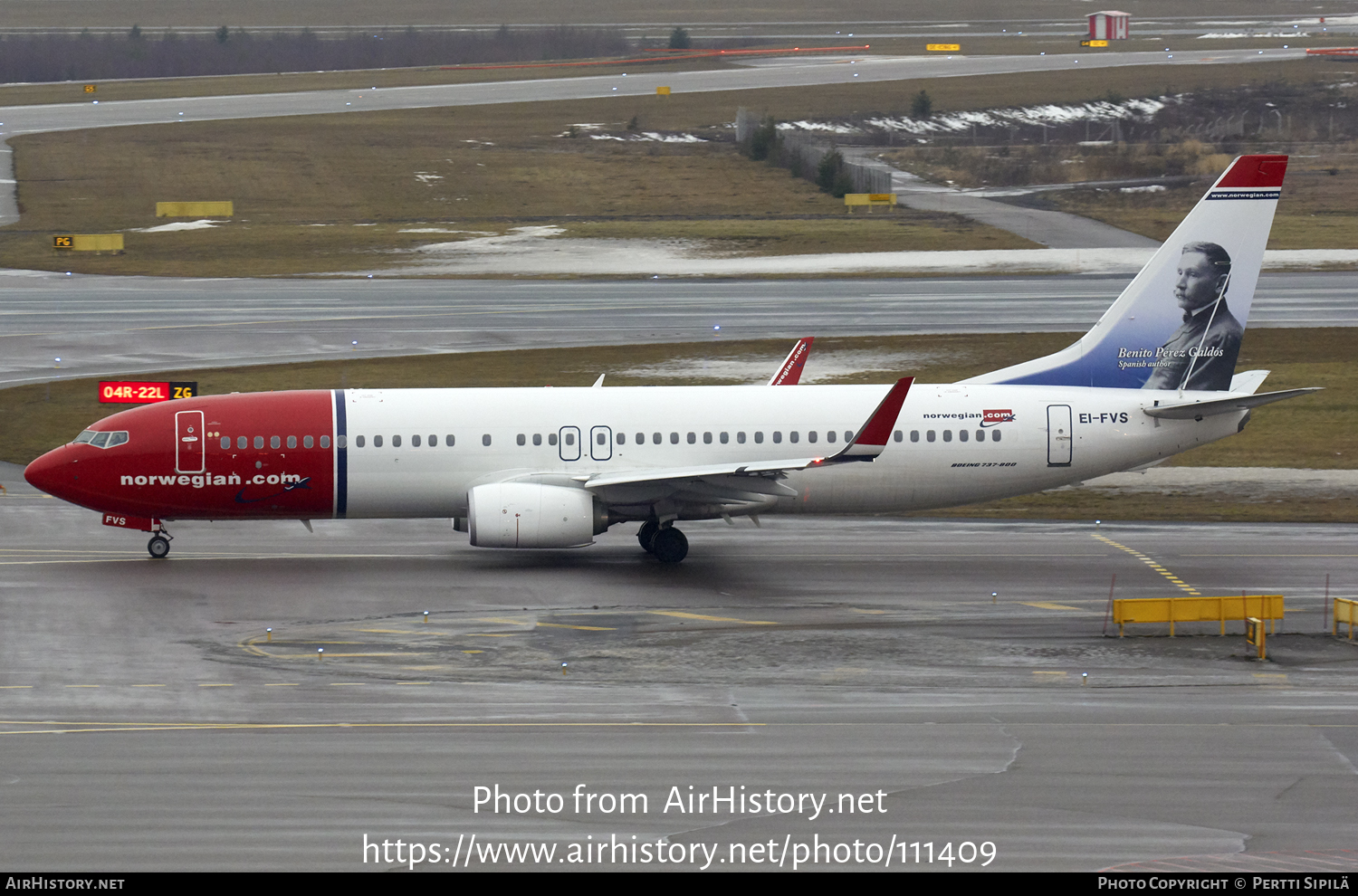 Aircraft Photo of EI-FVS | Boeing 737-800 | Norwegian | AirHistory.net #111409