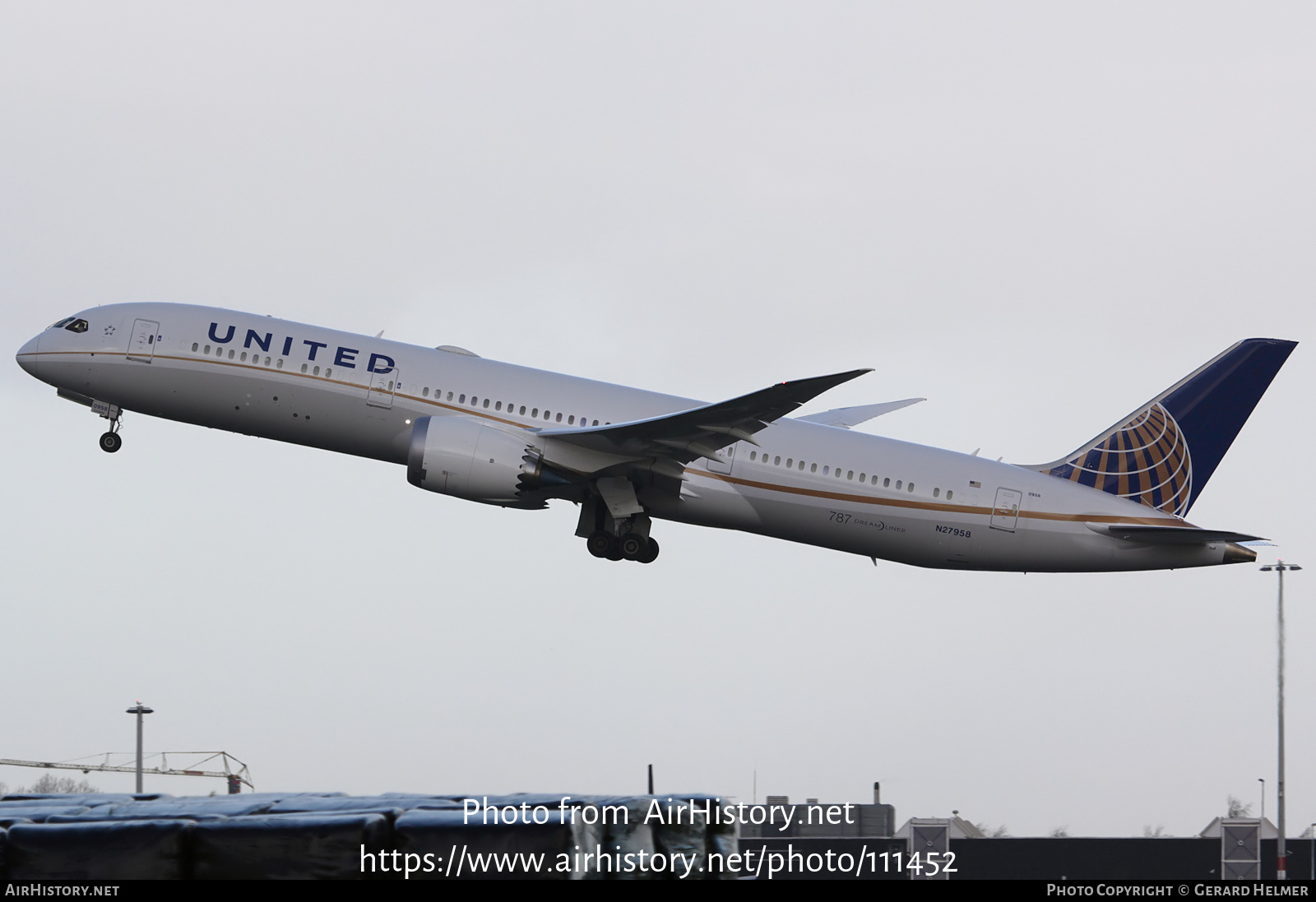 Aircraft Photo of N27958 | Boeing 787-9 Dreamliner | United Airlines | AirHistory.net #111452