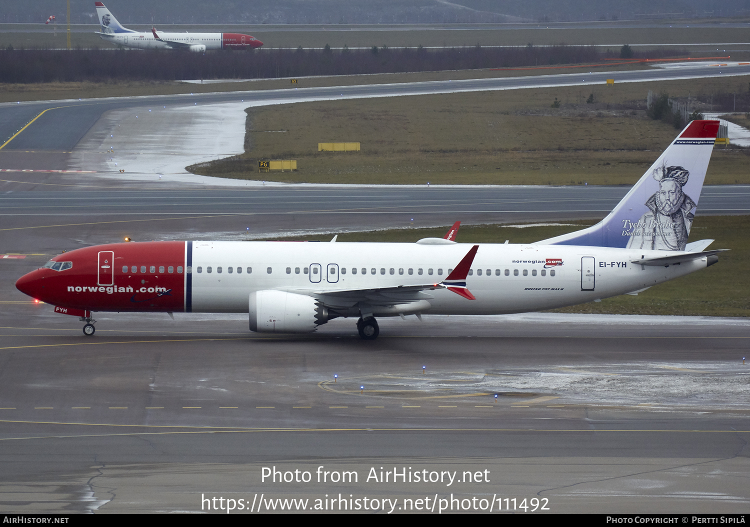 Aircraft Photo of EI-FYH | Boeing 737-8 Max 8 | Norwegian | AirHistory.net #111492