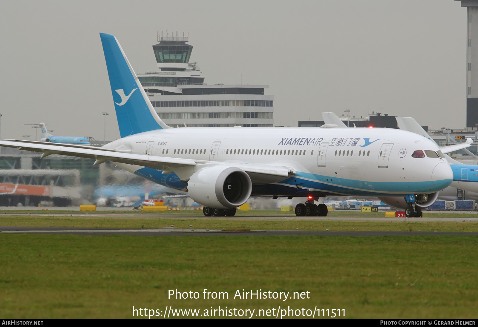 Aircraft Photo of B-2763 | Boeing 787-8 Dreamliner | Xiamen Airlines | AirHistory.net #111511