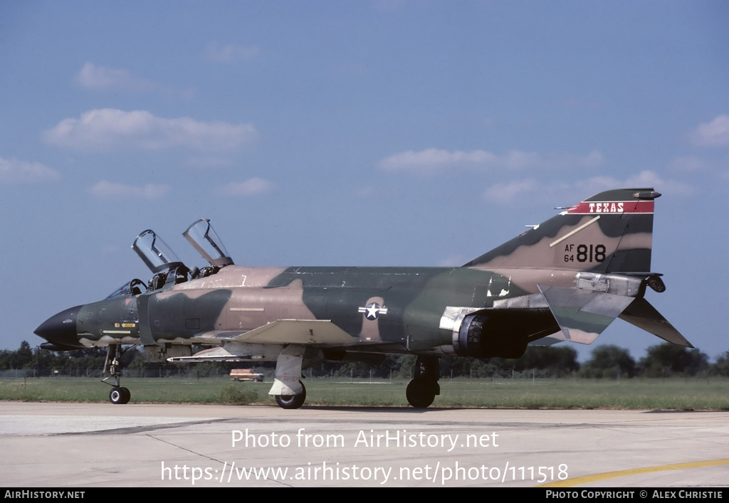 Aircraft Photo of 64-0818 / AF64-818 | McDonnell F-4C Phantom II | USA ...