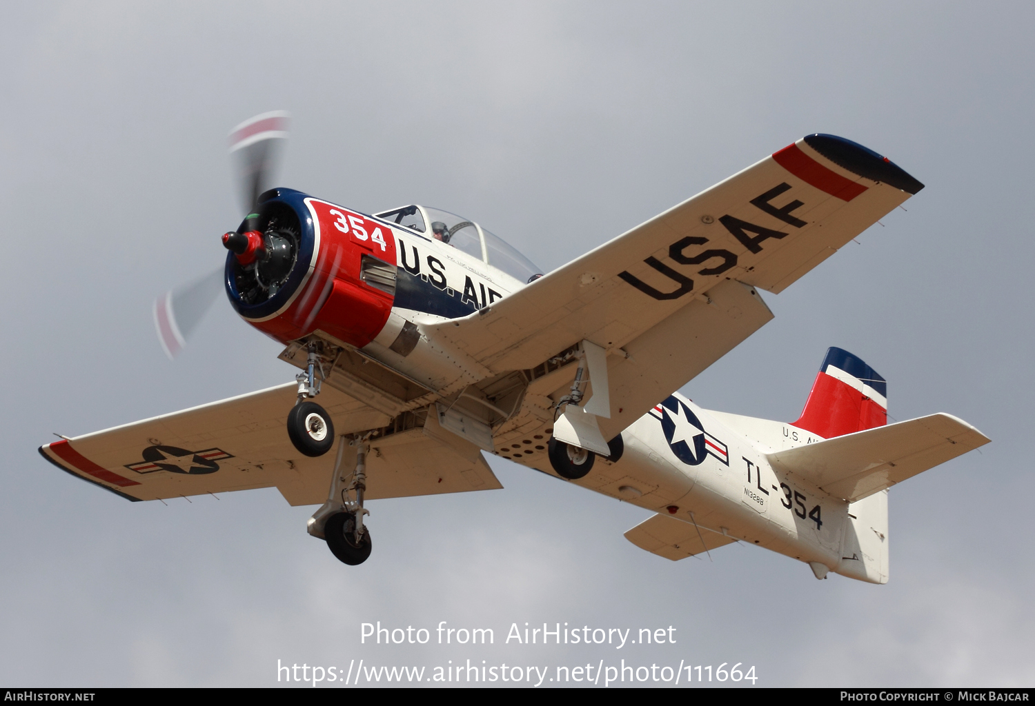 Aircraft Photo of N1328B / 55-138354 | North American T-28B Trojan | USA - Air Force | AirHistory.net #111664