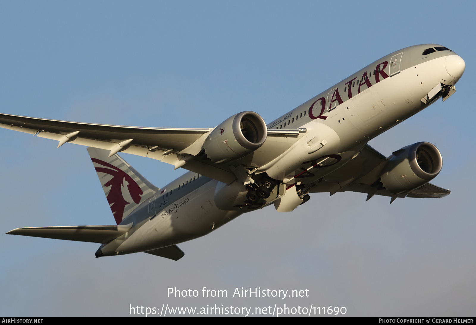 Aircraft Photo of A7-BCI | Boeing 787-8 Dreamliner | Qatar Airways | AirHistory.net #111690