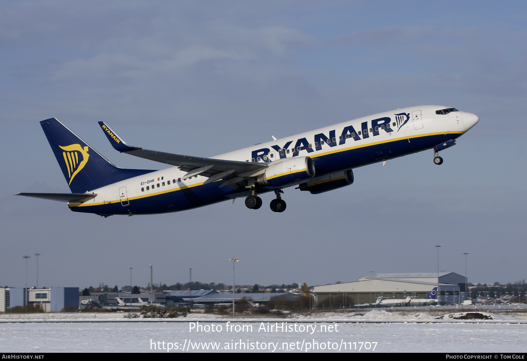 Aircraft Photo of EI-DHK | Boeing 737-8AS | Ryanair | AirHistory.net #111707