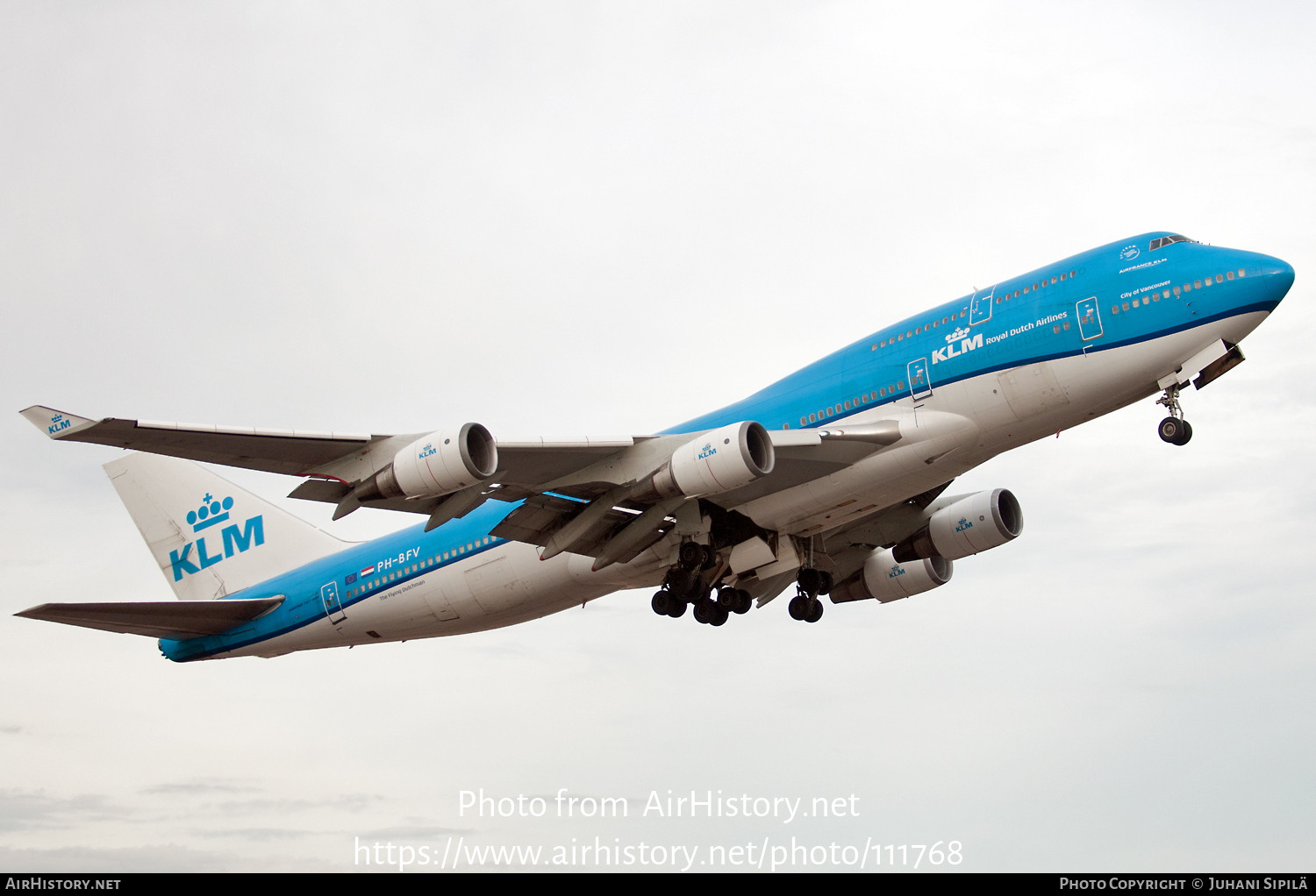 Aircraft Photo of PH-BFV | Boeing 747-406M | KLM - Royal Dutch Airlines | AirHistory.net #111768