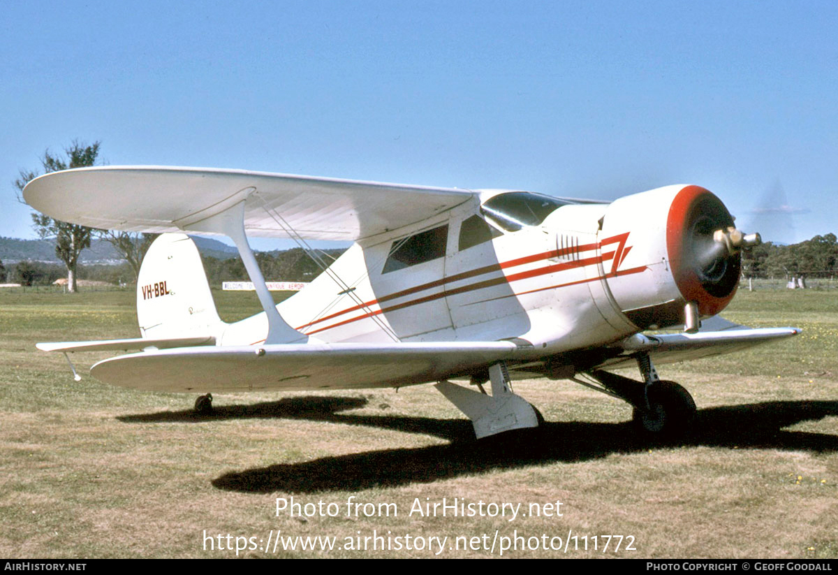 Aircraft Photo of VH-BBL | Beech D17R | AirHistory.net #111772