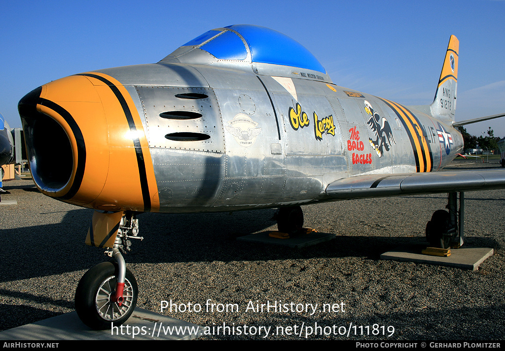 Aircraft Photo of 49-1272 / 91272 | North American F-86A Sabre | USA - Air Force | AirHistory.net #111819