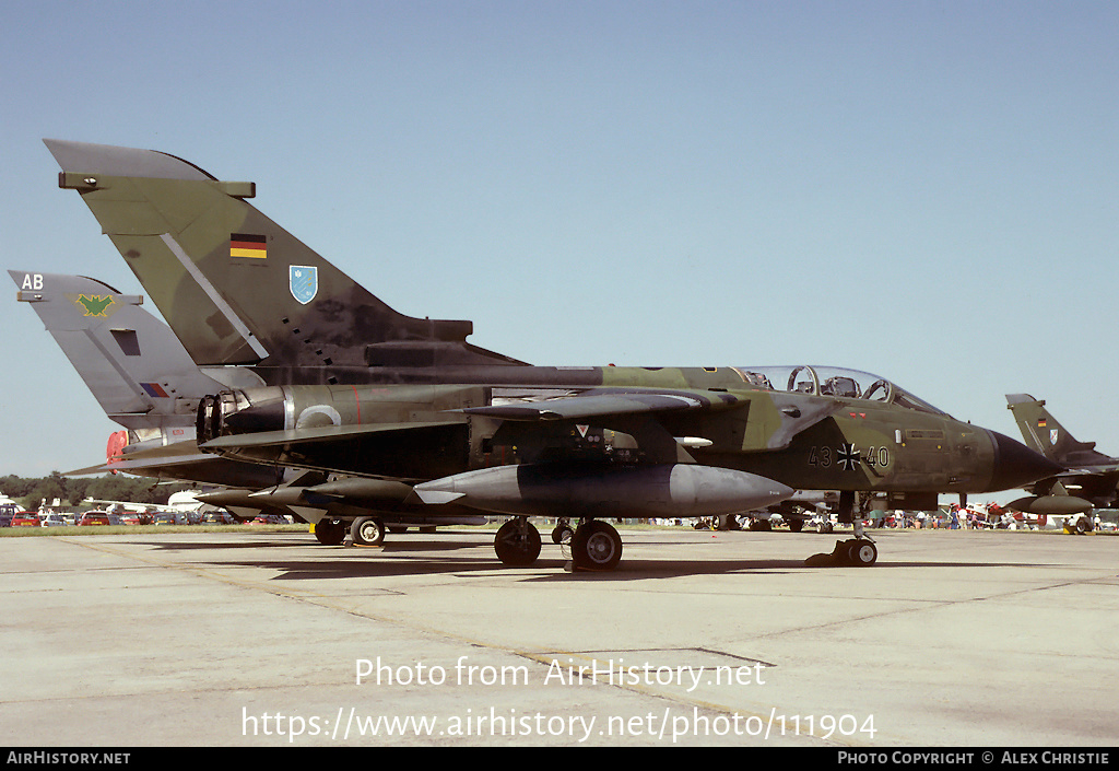 Aircraft Photo of 4340 | Panavia Tornado IDS | Germany - Air Force | AirHistory.net #111904