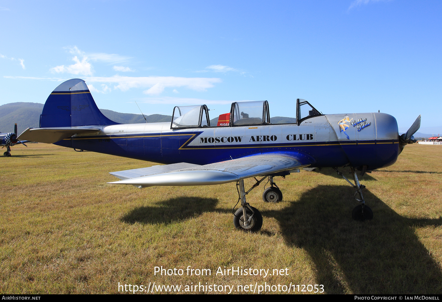 Aircraft Photo of VH-VMI | Yakovlev Yak-52 | Moscow Aero Club | AirHistory.net #112053