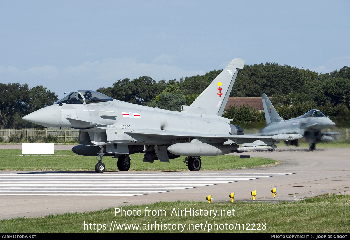 Aircraft Photo of ZK375 | Eurofighter EF-2000 Typhoon FGR4 | UK - Air Force | AirHistory.net #112228