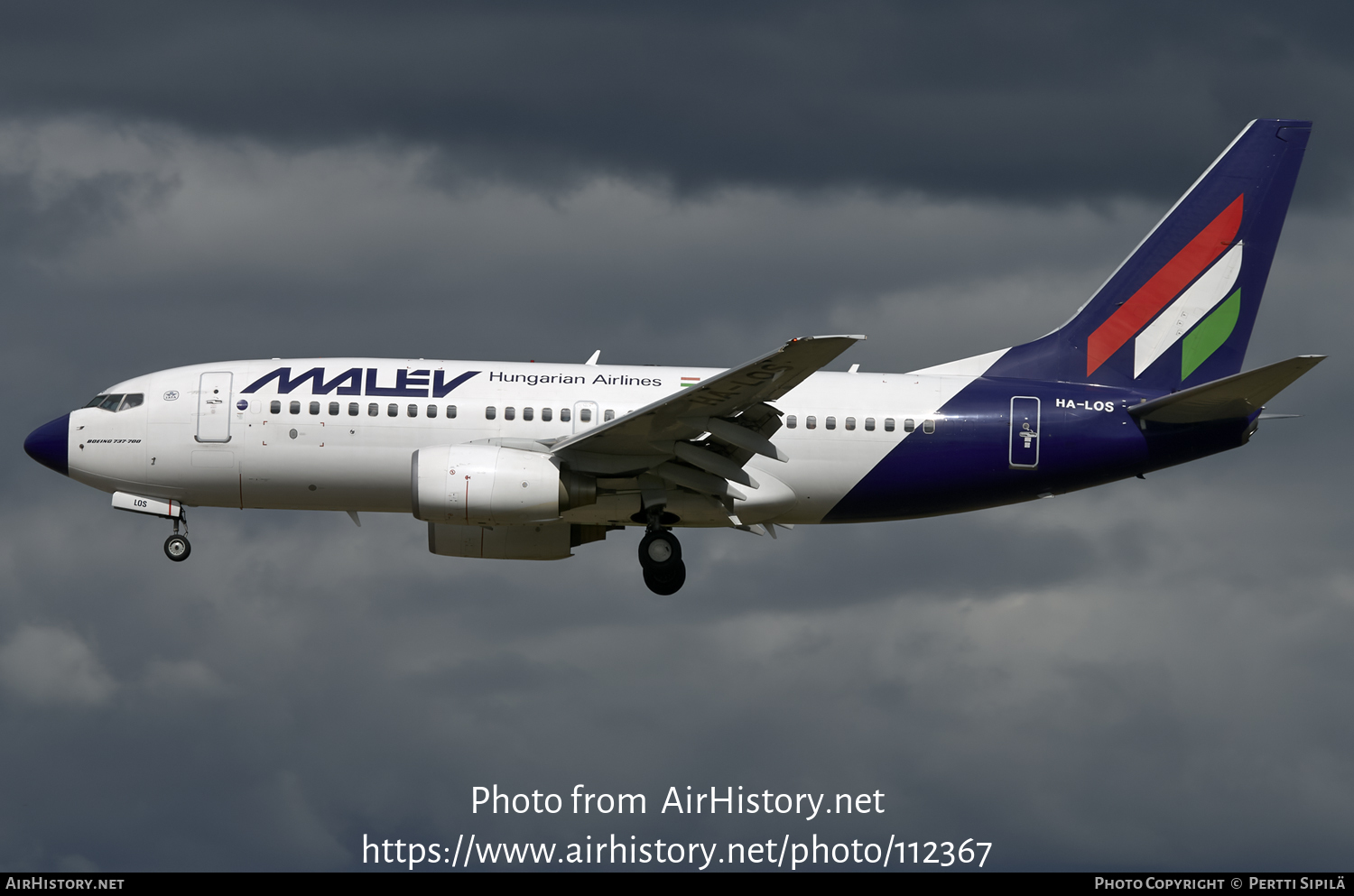 Aircraft Photo of HA-LOS | Boeing 737-7Q8 | Malév - Hungarian Airlines | AirHistory.net #112367