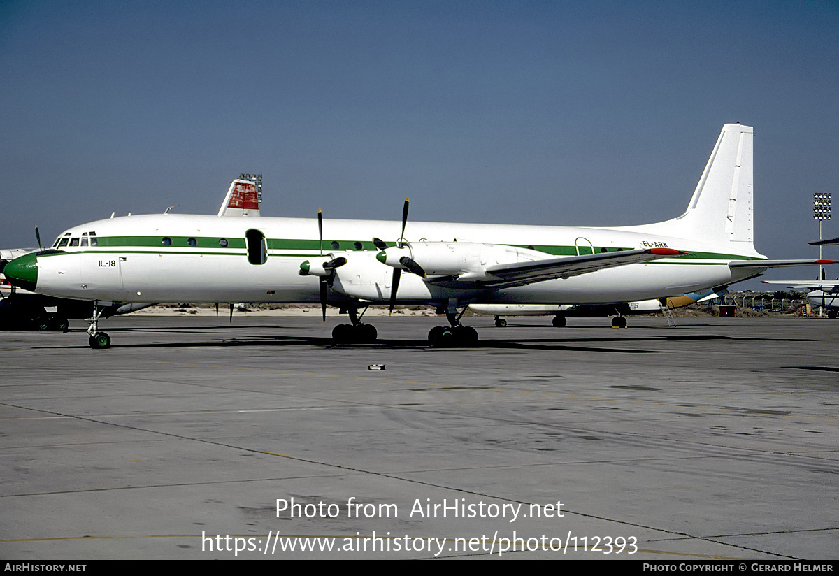 Aircraft Photo of EL-ARK | Ilyushin Il-18E | AirHistory.net #112393