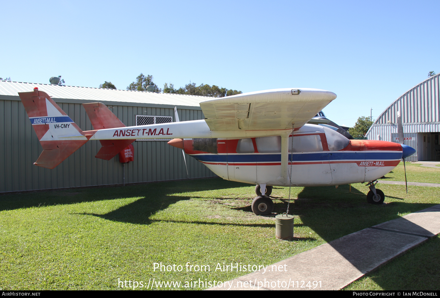 Aircraft Photo of VH-CMY | Cessna 336 Skymaster | Ansett - MAL | AirHistory.net #112491