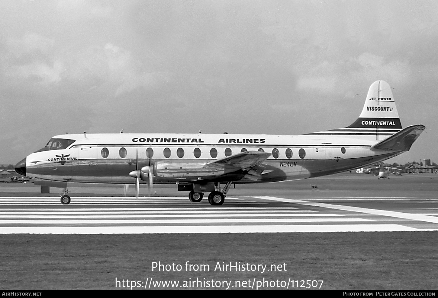 Aircraft Photo of N248V | Vickers 812 Viscount | Continental Airlines | AirHistory.net #112507