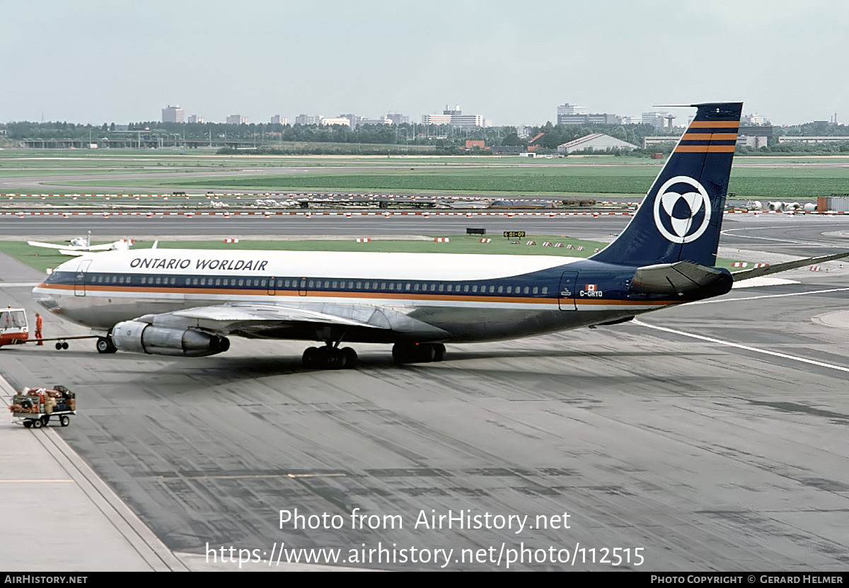 Aircraft Photo of C-GRYO | Boeing 707-351C | Ontario Worldair | AirHistory.net #112515