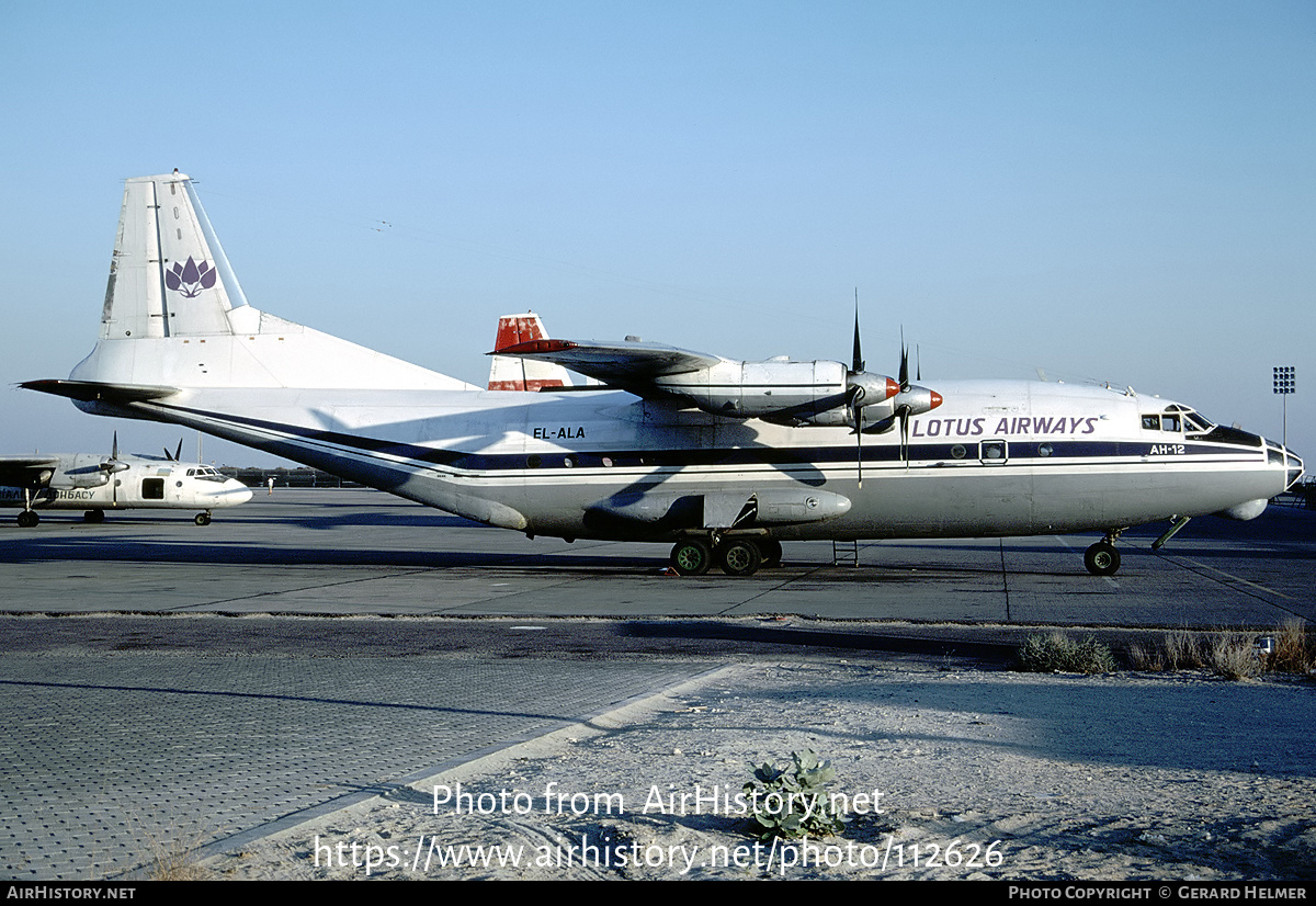 Aircraft Photo of EL-ALA | Antonov An-12B | Lotus Airways | AirHistory.net #112626