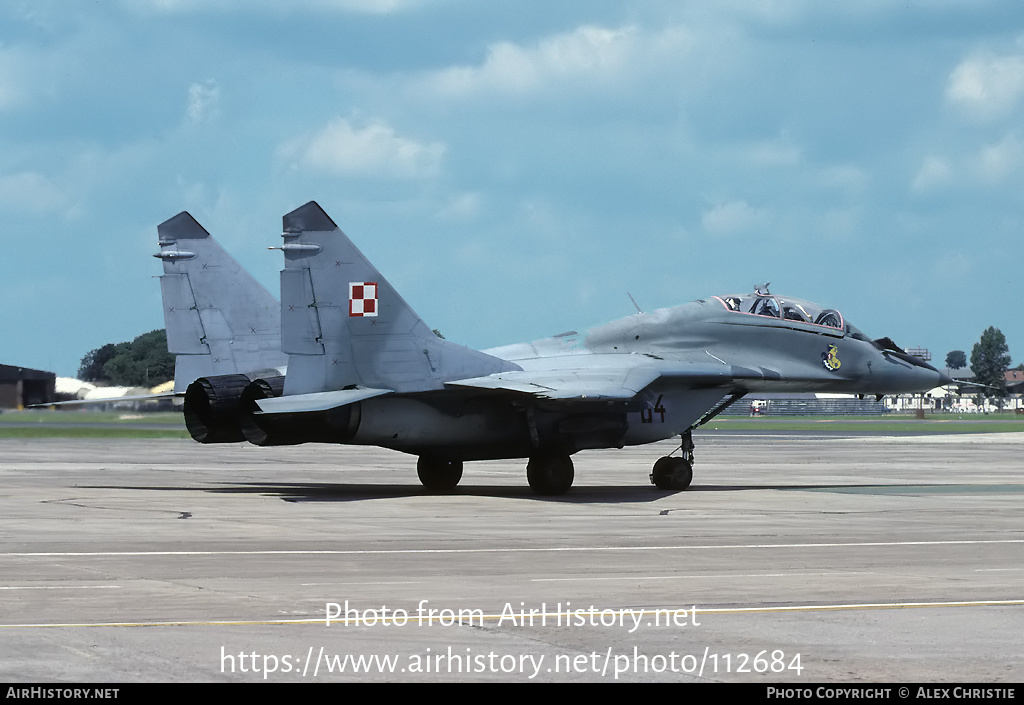 Aircraft Photo of 64 | Mikoyan-Gurevich MiG-29UB (9-51) | Poland - Air Force | AirHistory.net #112684