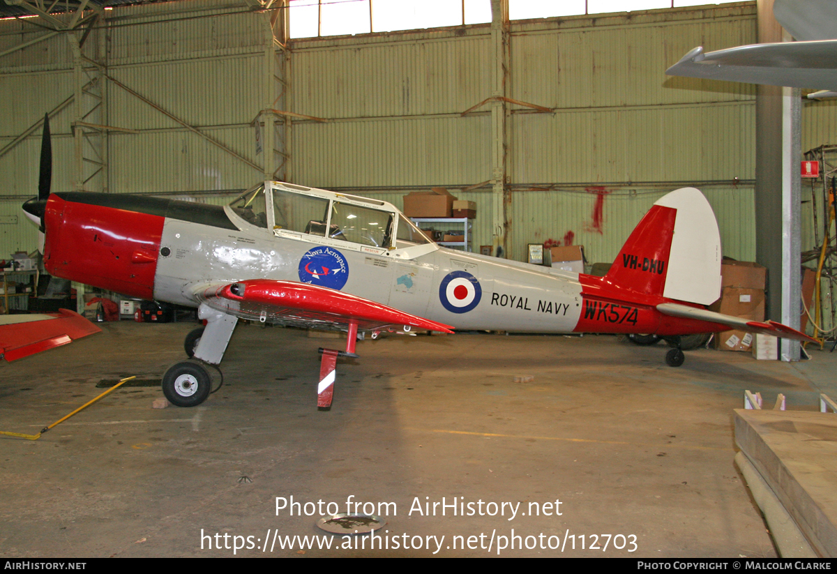 Aircraft Photo of VH-DHU / WK574 | De Havilland DHC-1 Chipmunk Mk22 | Nova Aerospace | UK - Navy | AirHistory.net #112703