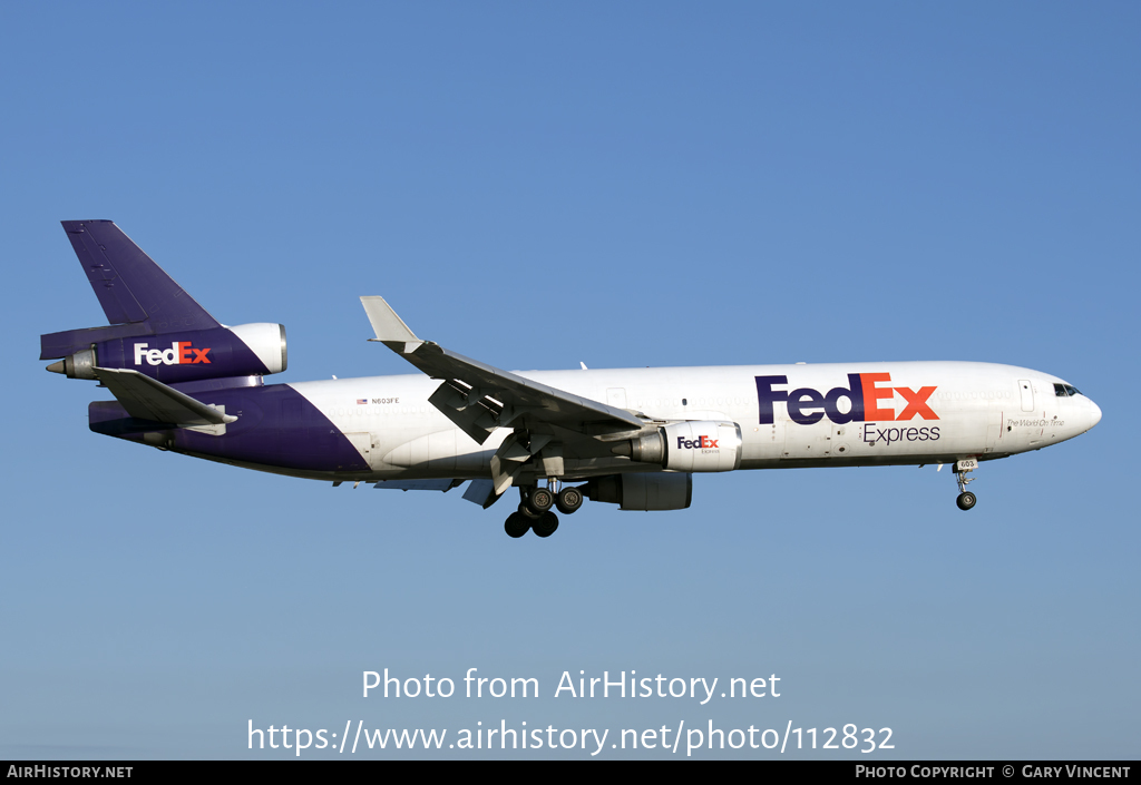 Aircraft Photo of N603FE | McDonnell Douglas MD-11F | FedEx Express - Federal Express | AirHistory.net #112832