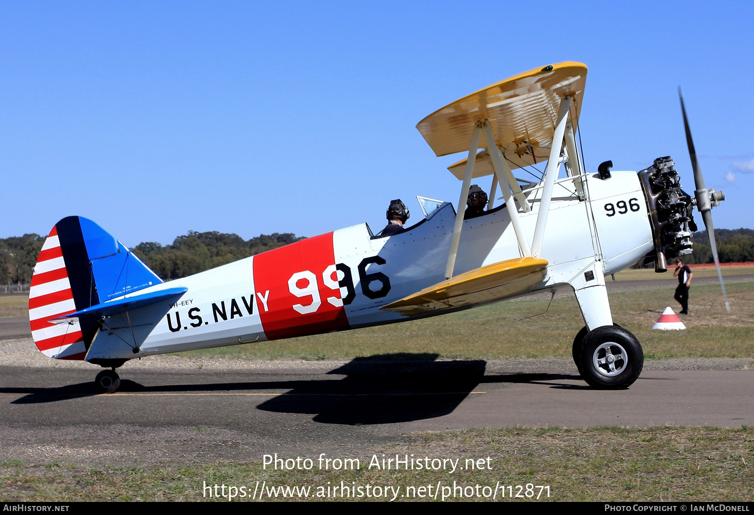 Aircraft Photo of VH-EEY | Boeing PT-17/L300 Kaydet (A75N1) | USA - Navy | AirHistory.net #112871