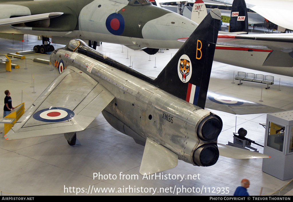 Aircraft Photo of XM135 | English Electric Lightning F1 | UK - Air Force | AirHistory.net #112935