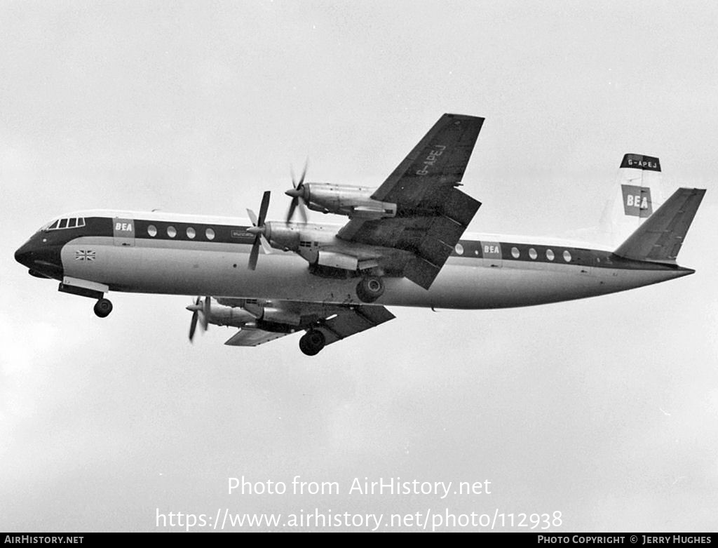 Aircraft Photo of G-APEJ | Vickers 953 Vanguard | BEA - British European Airways | AirHistory.net #112938