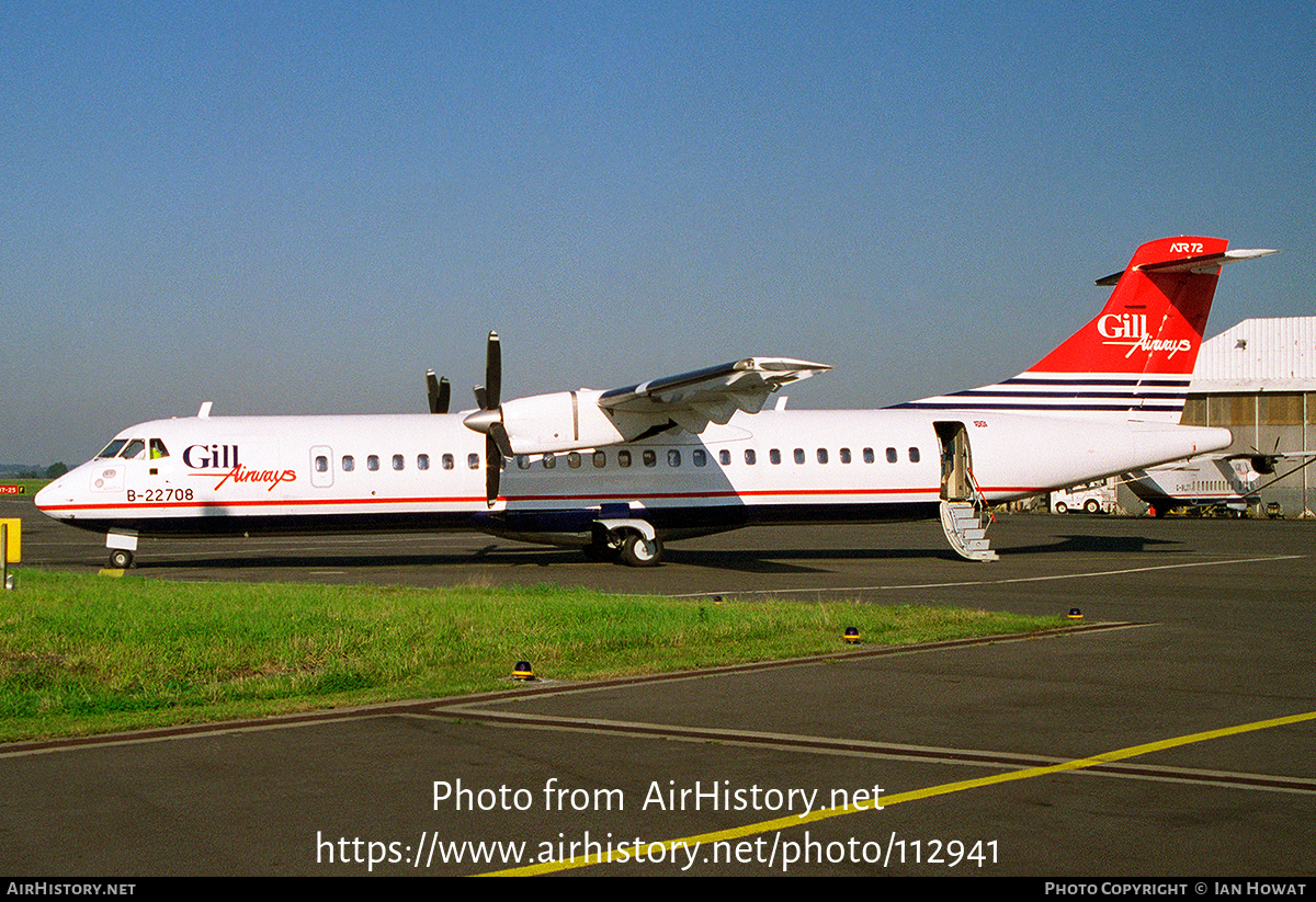 Aircraft Photo of B-22708 | ATR ATR-72-202 | Gill Airways | AirHistory.net #112941