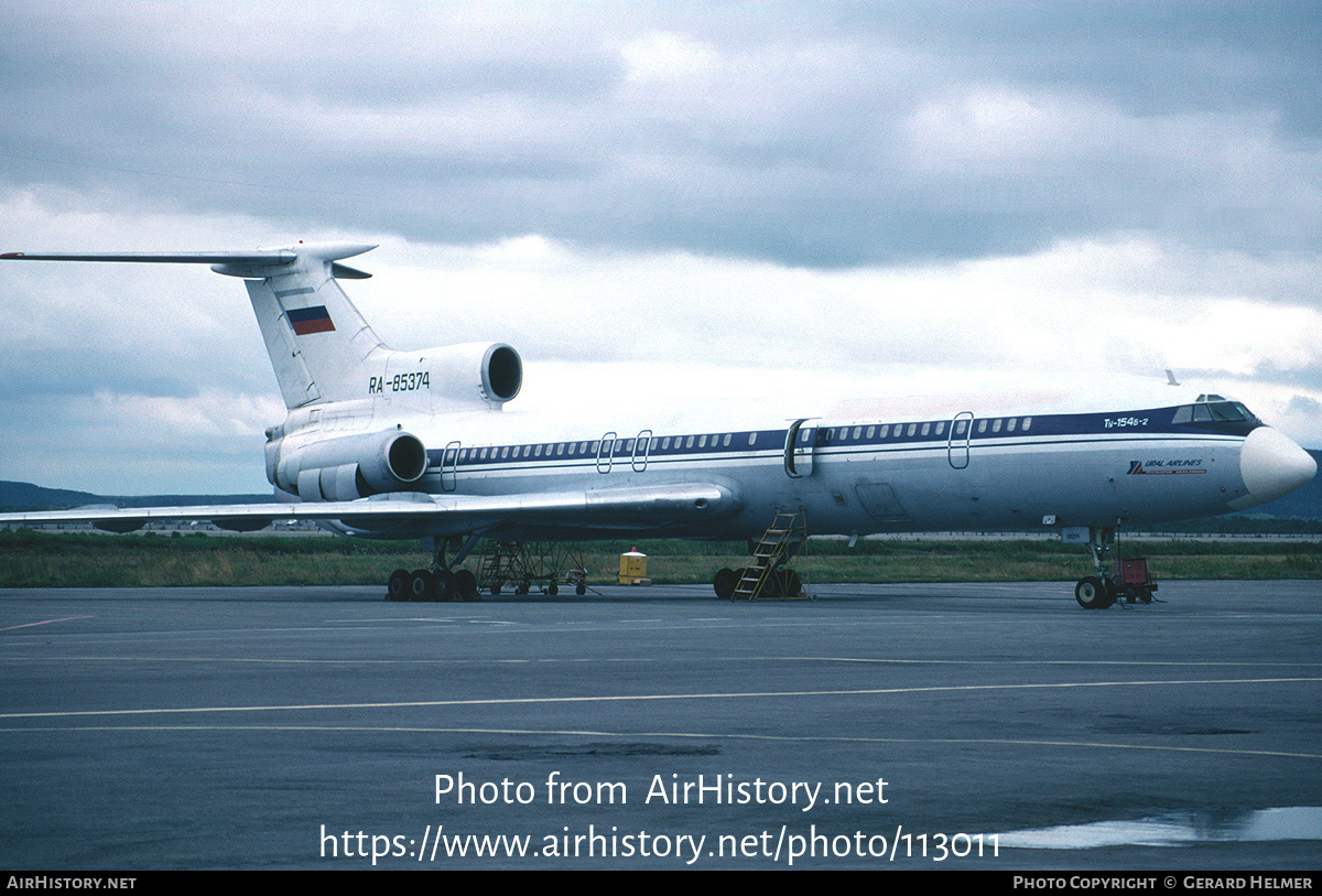 Aircraft Photo of RA-85374 | Tupolev Tu-154B-2 | Ural Airlines | AirHistory.net #113011