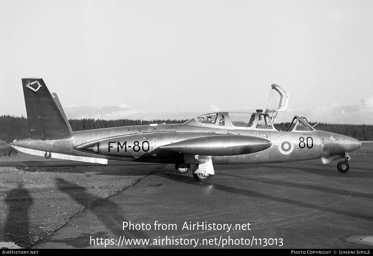 Aircraft Photo of FM-80 | Fouga CM-170R Magister | Finland - Air Force | AirHistory.net #113013