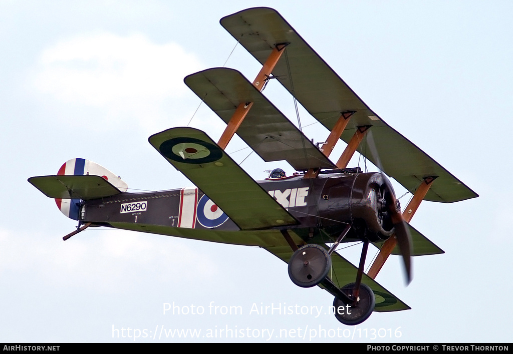 Aircraft Photo of G-BOCK / N6290 | Sopwith Triplane (replica) | UK - Air Force | AirHistory.net #113016