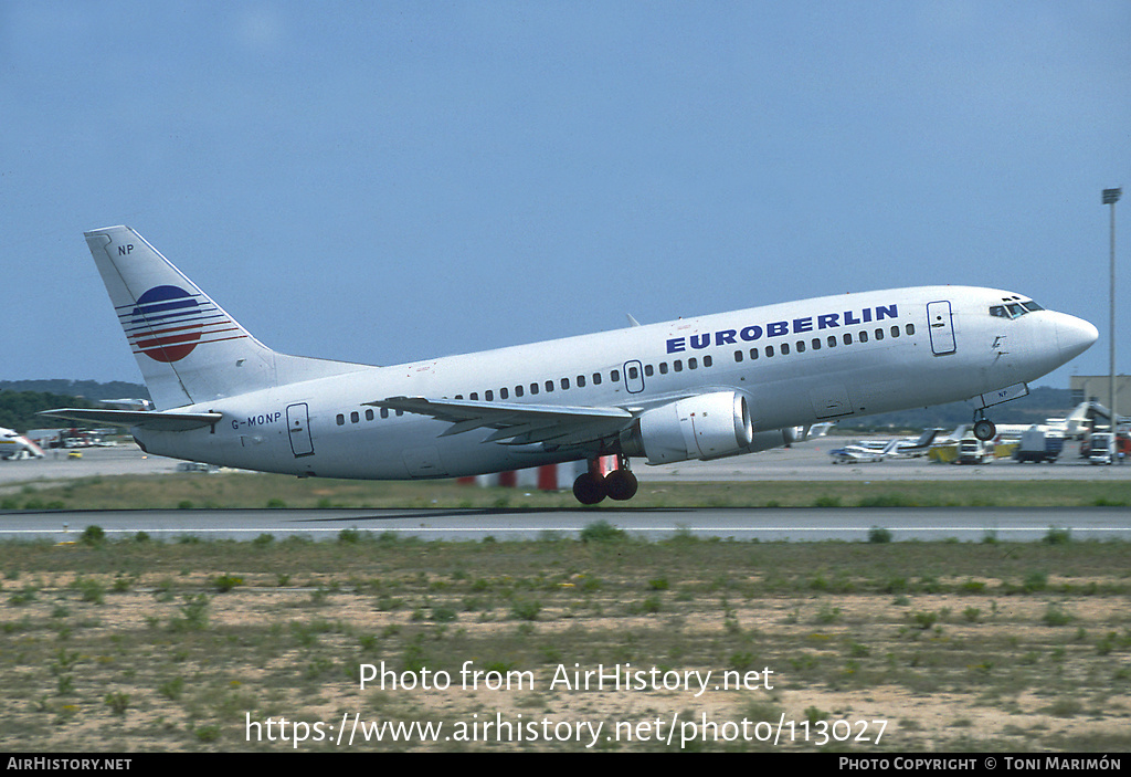 Aircraft Photo of G-MONP | Boeing 737-33A | Euroberlin | AirHistory.net #113027