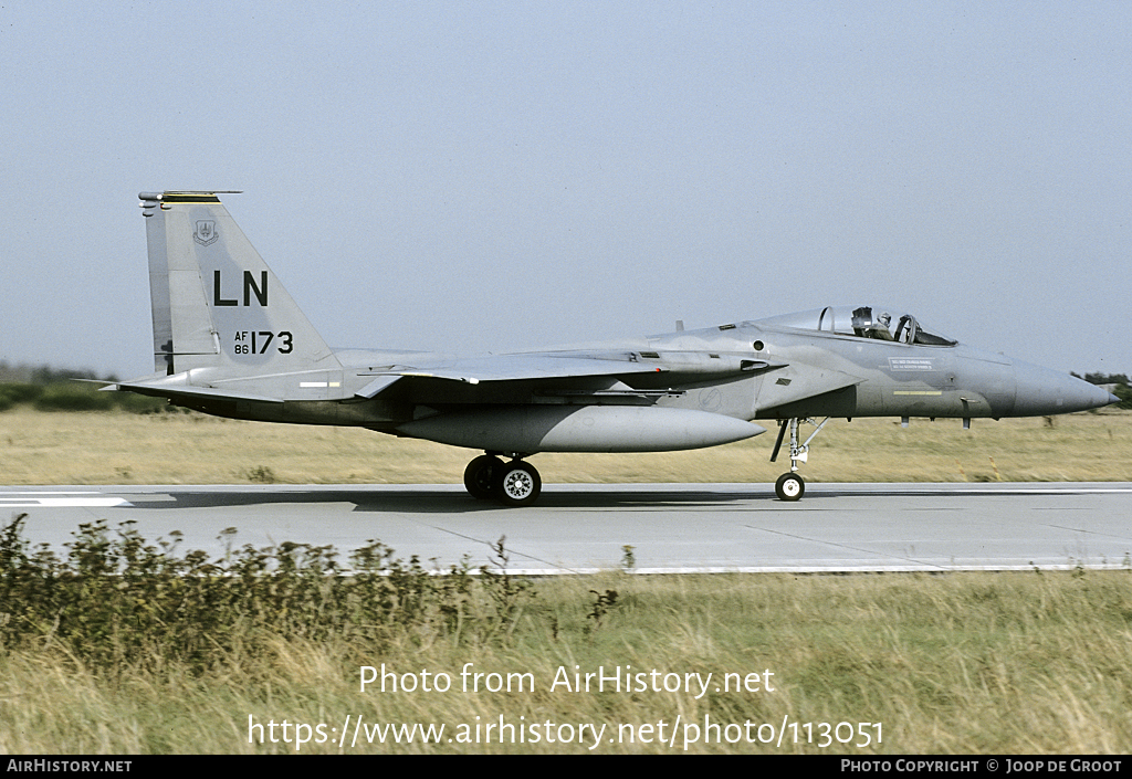 Aircraft Photo of 86-0173 / AF86-173 | McDonnell Douglas F-15C Eagle | USA - Air Force | AirHistory.net #113051