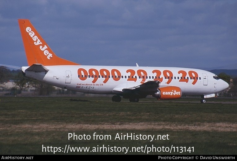 Aircraft Photo of G-EZYB | Boeing 737-3M8 | EasyJet | AirHistory.net #113141