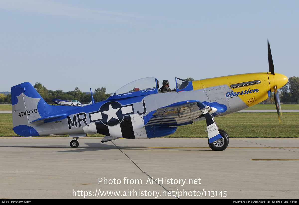 Aircraft Photo of N651JM / 474976 | North American P-51D Mustang | USA - Air Force | AirHistory.net #113145