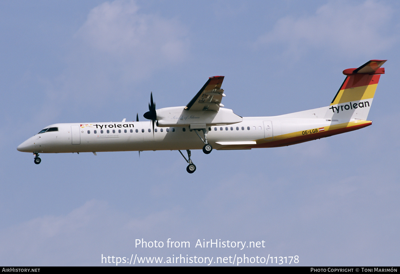 Aircraft Photo of OE-LGB | Bombardier DHC-8-402 Dash 8 | Tyrolean Airways | AirHistory.net #113178