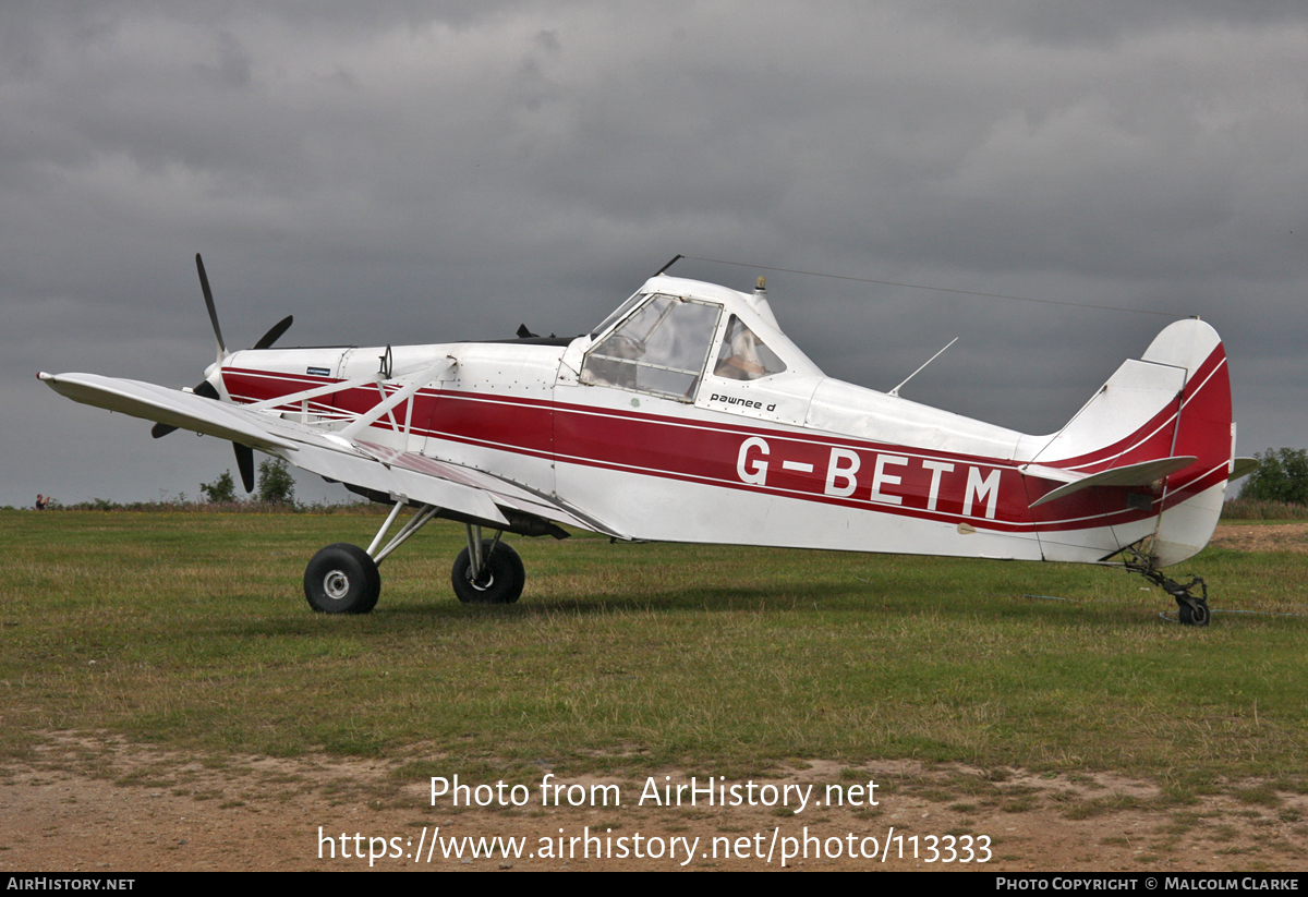 Aircraft Photo of G-BETM | Piper PA-25-235 Pawnee | Yorkshire Gliding Club | AirHistory.net #113333