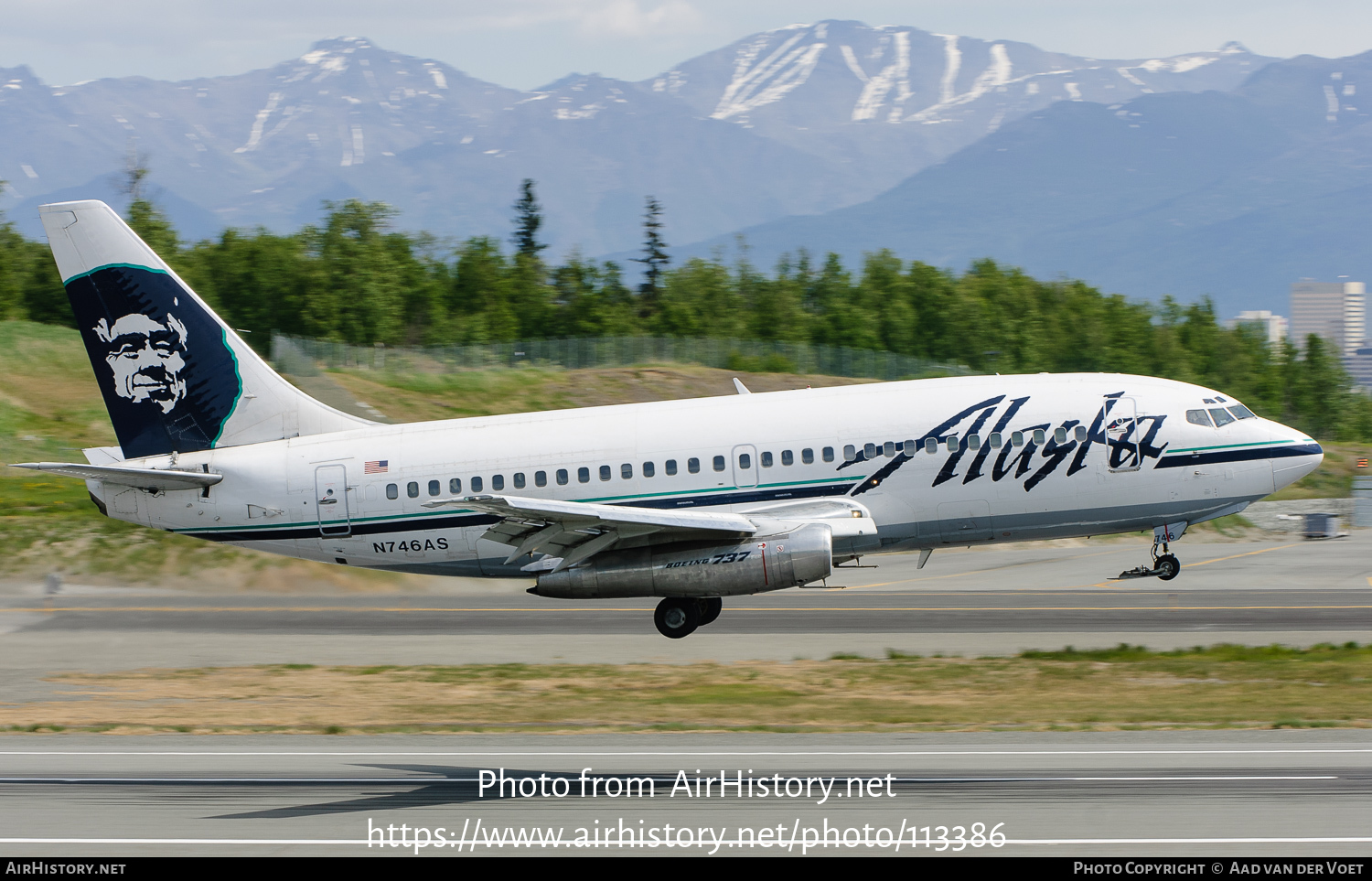 Aircraft Photo of N746AS | Boeing 737-2X6C/Adv | Alaska Airlines