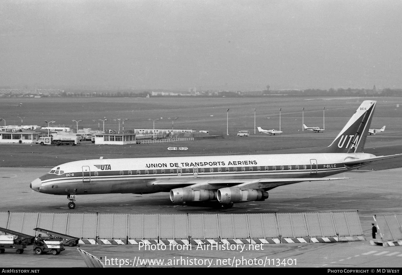 Aircraft Photo of F-BLLC | Douglas DC-8-53 | UTA - Union de Transports Aériens | AirHistory.net #113401