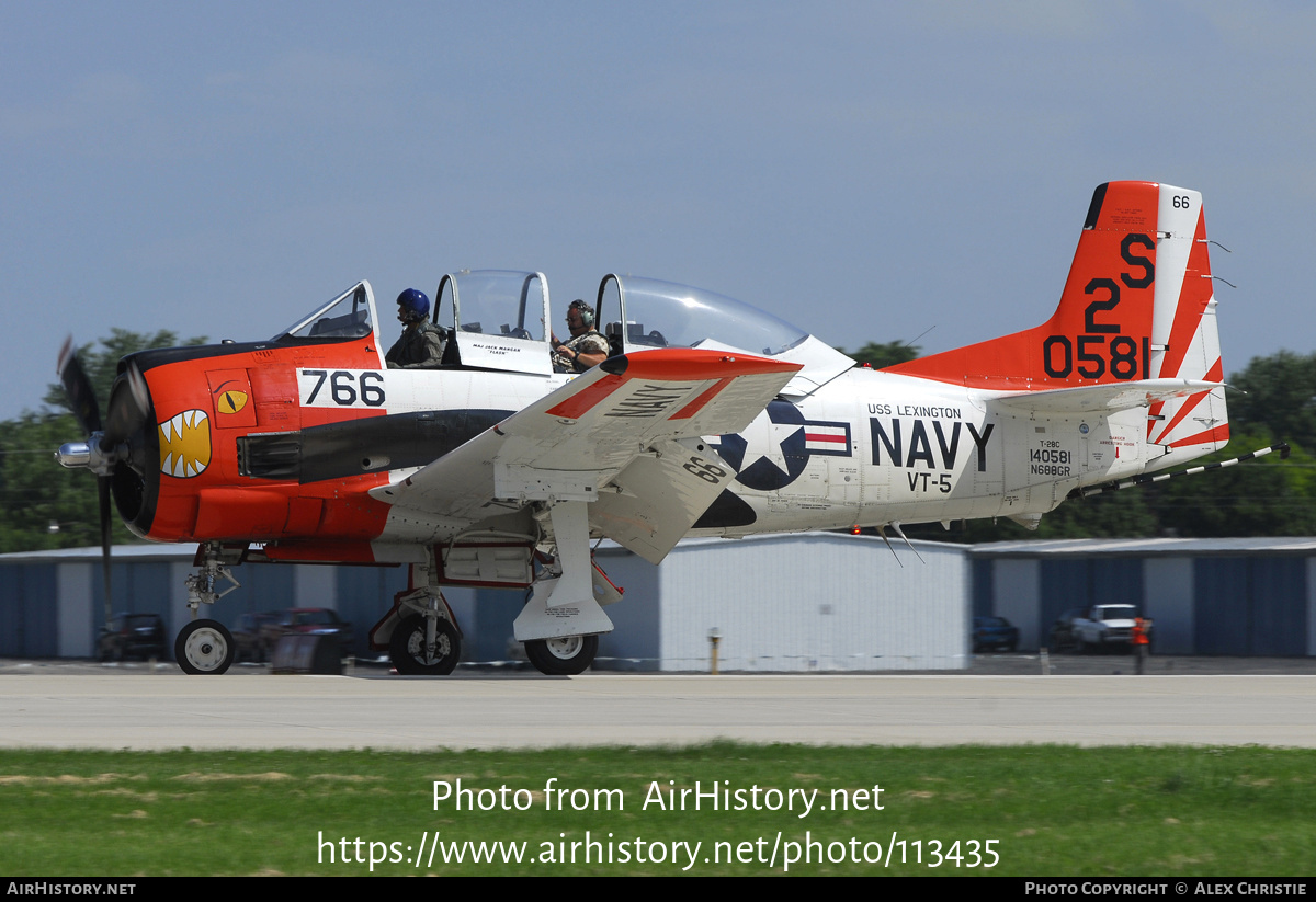 Aircraft Photo of N688GR / 140581 | North American T-28C Trojan | USA - Navy | AirHistory.net #113435